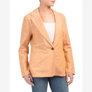 Anthropologie DREW Linen Blend Unlined Blazer SZ XS NWT
